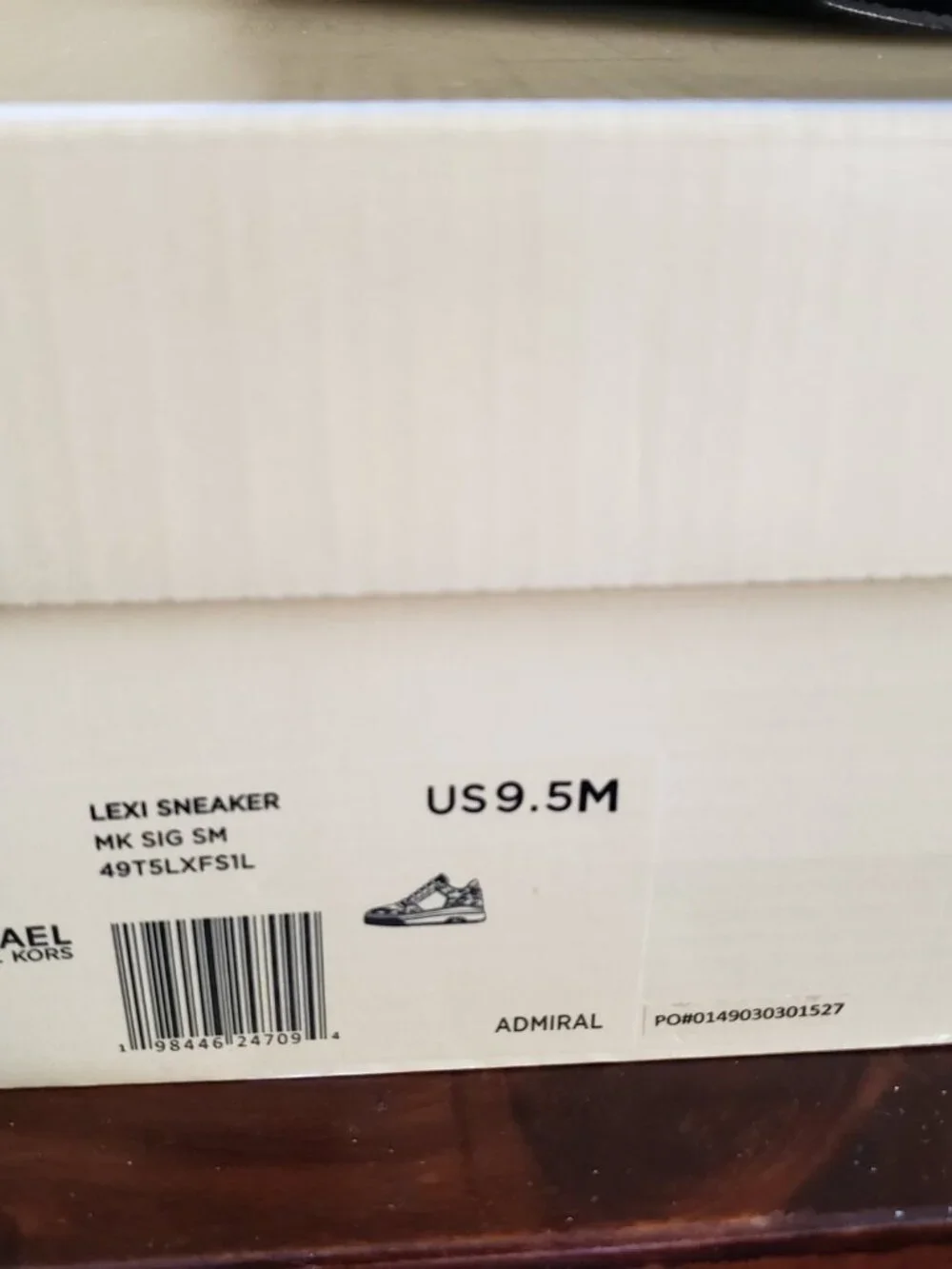 New Michael Kors Lexi Women's Sneaker/Color Admiral Blue/ 9.5M w/ Mini Belt Bag
